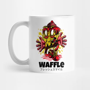 Waffle Strawberry Sauce Scary Mug